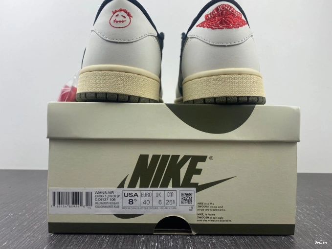 Bmlin Air Olive x OG Travis 1 DZ4137-106 Low WMNS Jordan Scott 0718